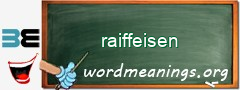 WordMeaning blackboard for raiffeisen
